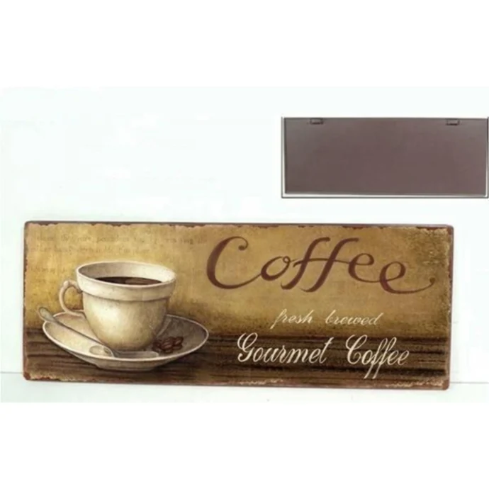 La finesse / Plechová cedule Gourmet Coffee