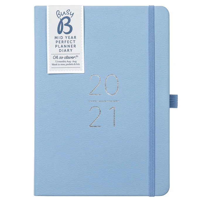 Busy B / Diár Perfect Planner Blue Faux 2020/2021