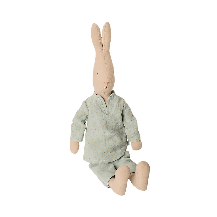 Maileg / Látkový zajac v pyžame Rabbit Size 3 Green