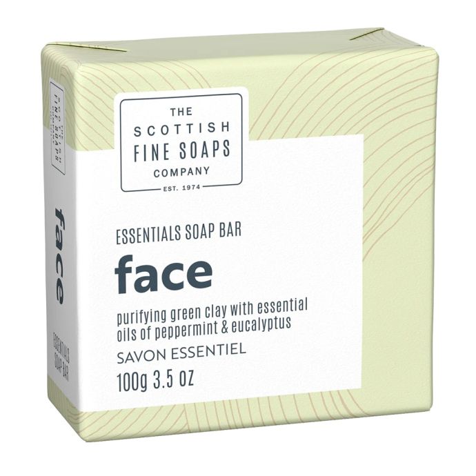 SCOTTISH FINE SOAPS / Pleťové mydlo Face - Peprmint & Eukalyptus 100g