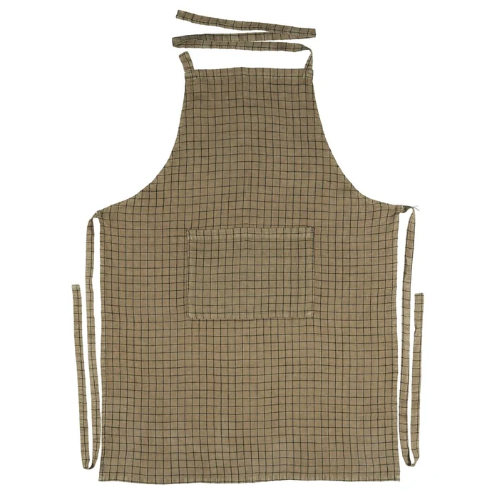 Ib Laursen / Lněná kuchyňská zástěra Brown/Black