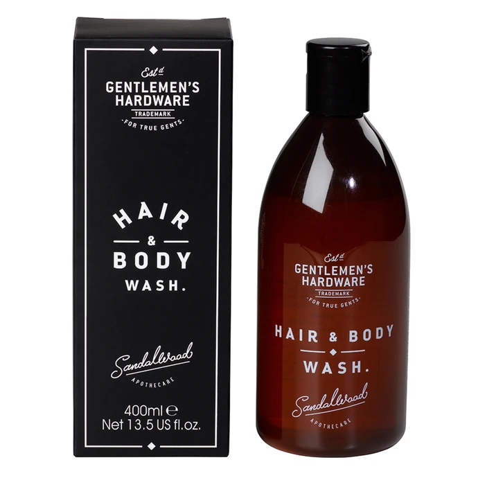 GENTLEMEN'S HARDWARE / Pánský sprchový gel na tělo a vlasy Sandalwood 400 ml