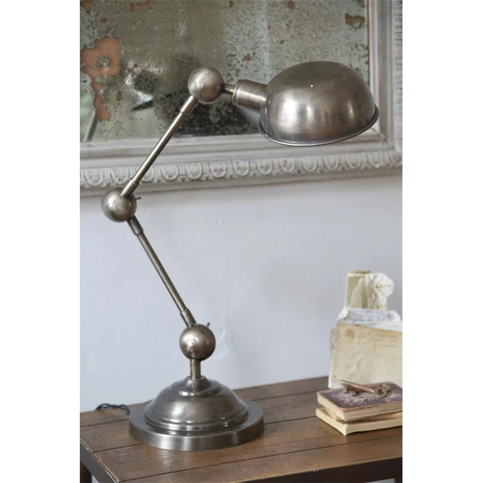 Jeanne d'Arc Living / Stolná lampa Antique Silver Articulated