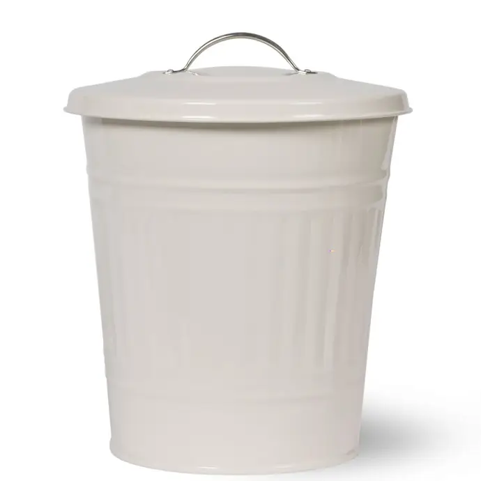 Garden Trading / Malý odpadkový koš Chalk White 10,5l