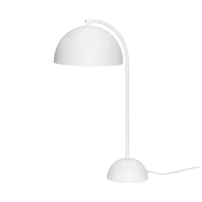 Hübsch / Stolní bílá lampa