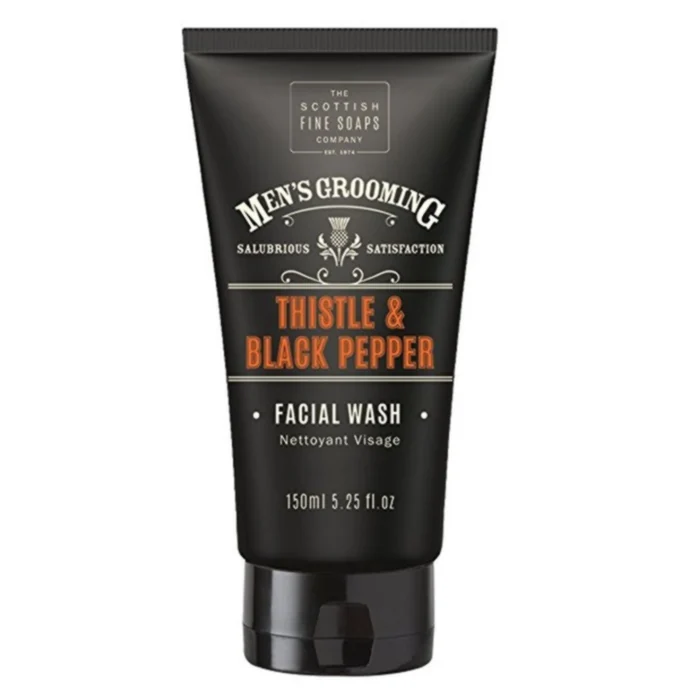 SCOTTISH FINE SOAPS / Pánský mycí gel na obličej Thistle & Black pepper 150ml