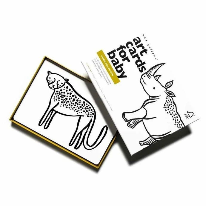 Wee Gallery / Dětské kontrastní kartičky - Safari