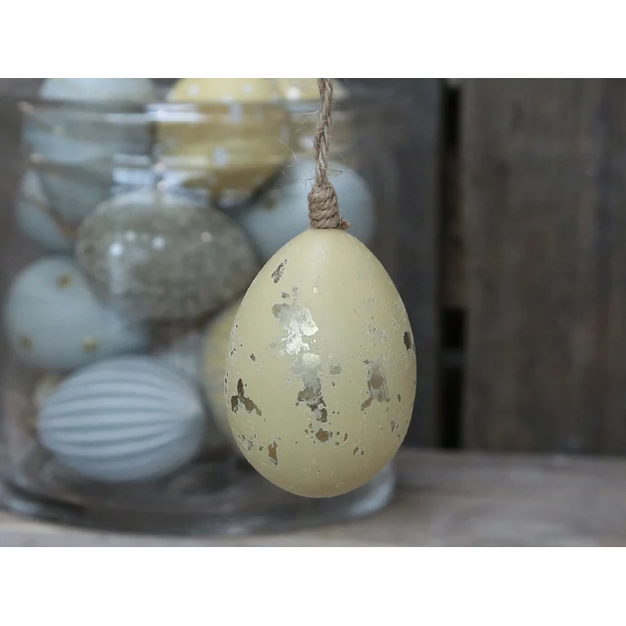 Chic Antique / Závesné plastové vajce Melon Gold