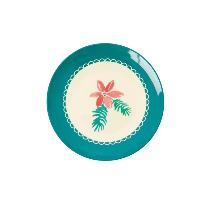 rice / Melamínový tanierik Poinsettia 16 cm