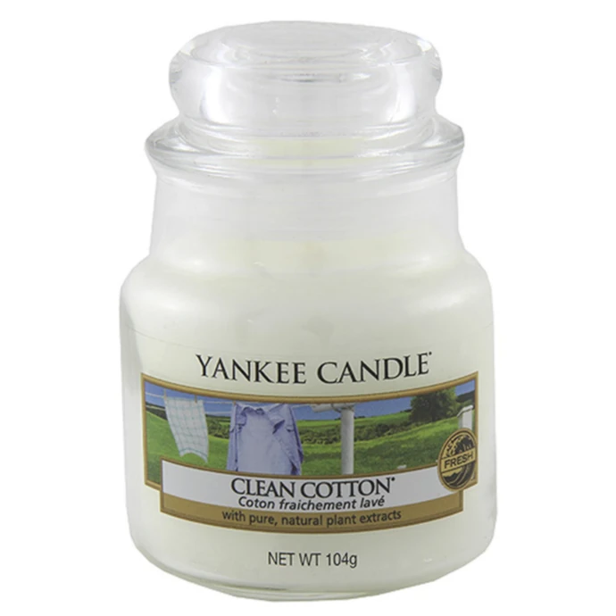 Yankee Candle / Svíčka Yankee Candle 104gr - Clean Cotton