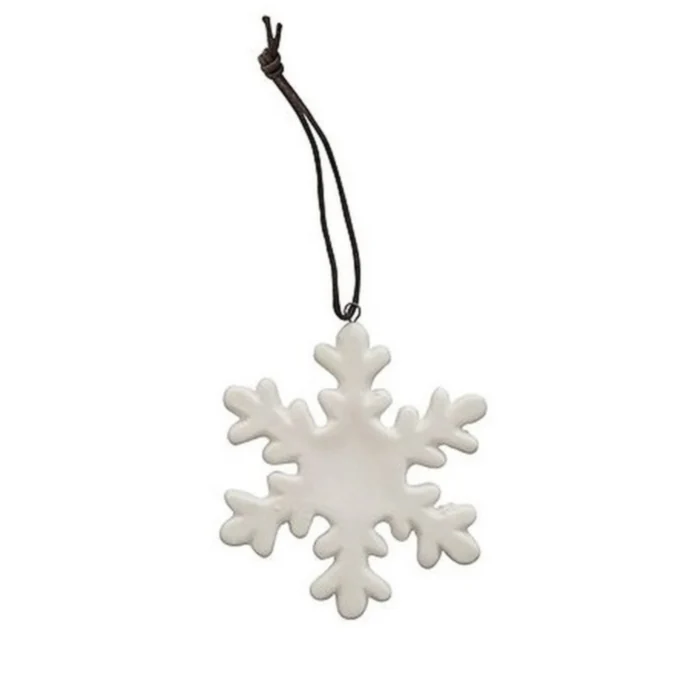 Krasilnikoff / Porcelánová vánoční ozdoba White Snowflake