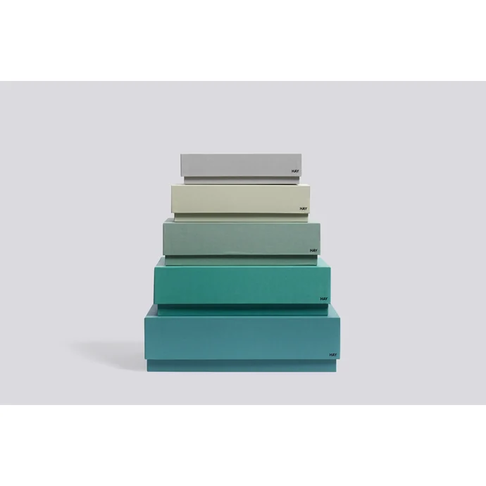 HAY / Papírová krabice Desktop Box Green - 5 druhů