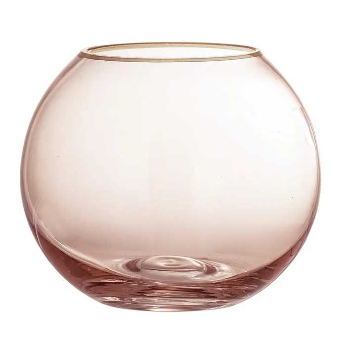 Bloomingville / Sklenená váza Rose Glass