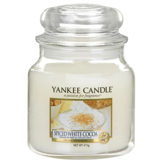 Yankee Candle / Svíčka Yankee Candle 411gr - Spiced White Cocoa