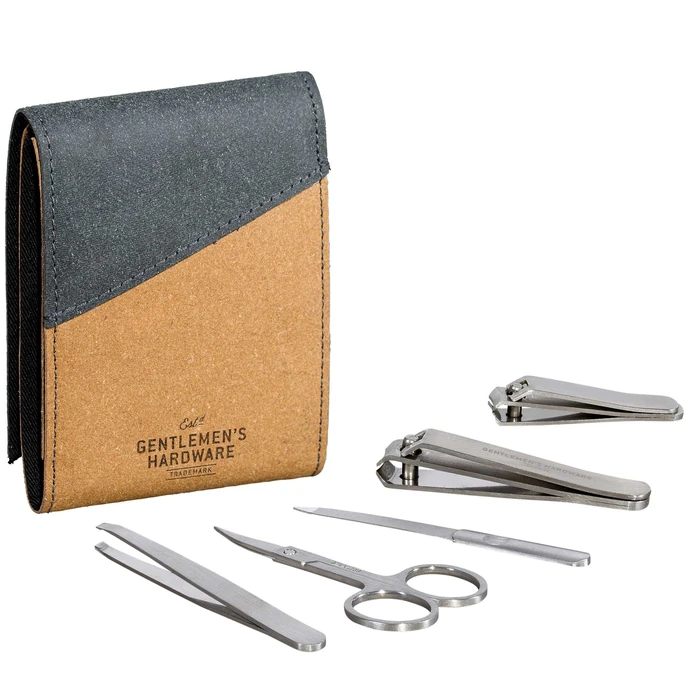 GENTLEMEN'S HARDWARE / Sada na manikúru z recyklovanej kože Manicure Kit