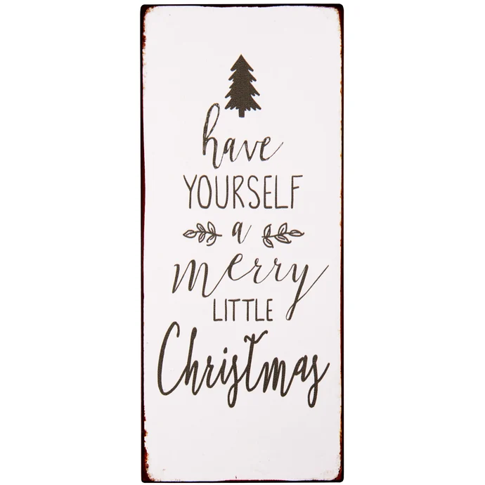 Ib Laursen / Plechová cedule Merry Little Christmas