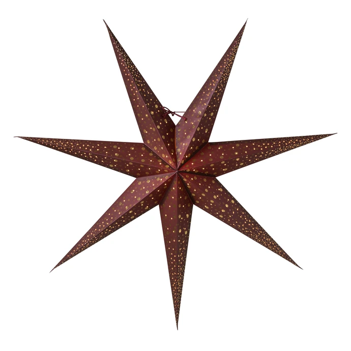 watt & VEKE / Závěsná svítící hvězda Isadora Burgundy 80 cm
