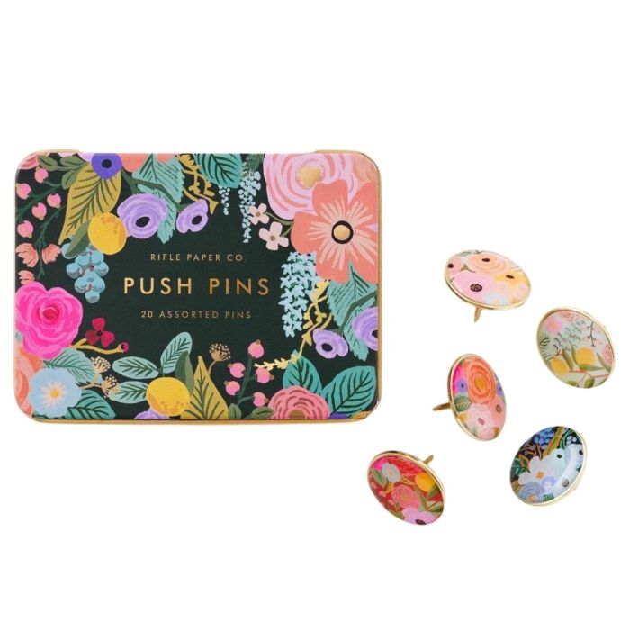 Rifle Paper Co. / Kovové pripináčky v krabičke Garden Party - 20 ks