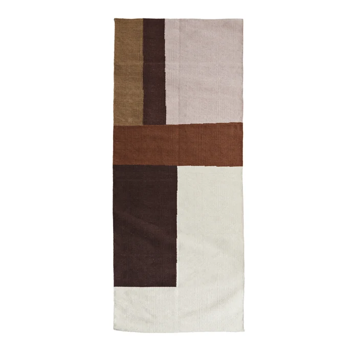 MADAM STOLTZ / Bavlnený koberec Cognac 70×200 cm