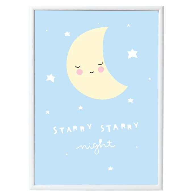 A Little Lovely Company / Detský plagát Moon 50x70 cm