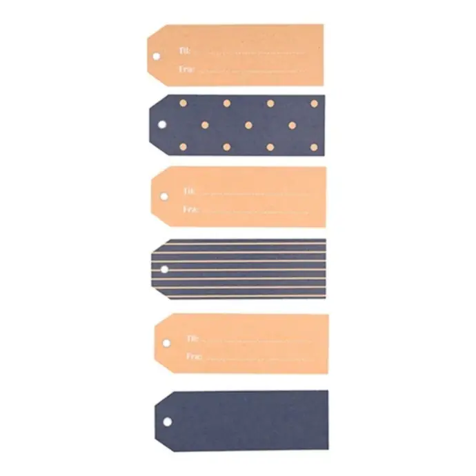 Det Gamle Apotek / Visačky na dárky Crown Blue / Nordic Christmas – set 12 ks