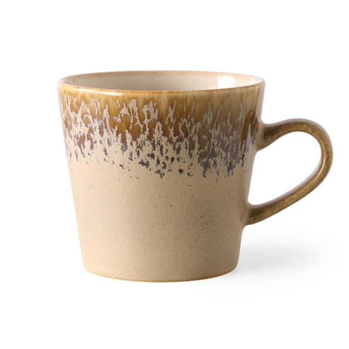 HK living / Keramický hrnek na cappuccino 70's Bark 300ml