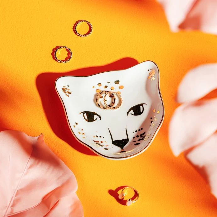 sass & belle / Porcelánový talířek na šperky Leopard Love 11,8 cm