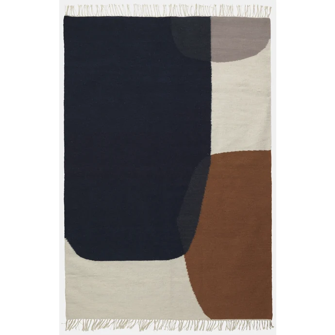 ferm LIVING / Vlnený koberec Merge Kelim Rug 140 x 200 cm