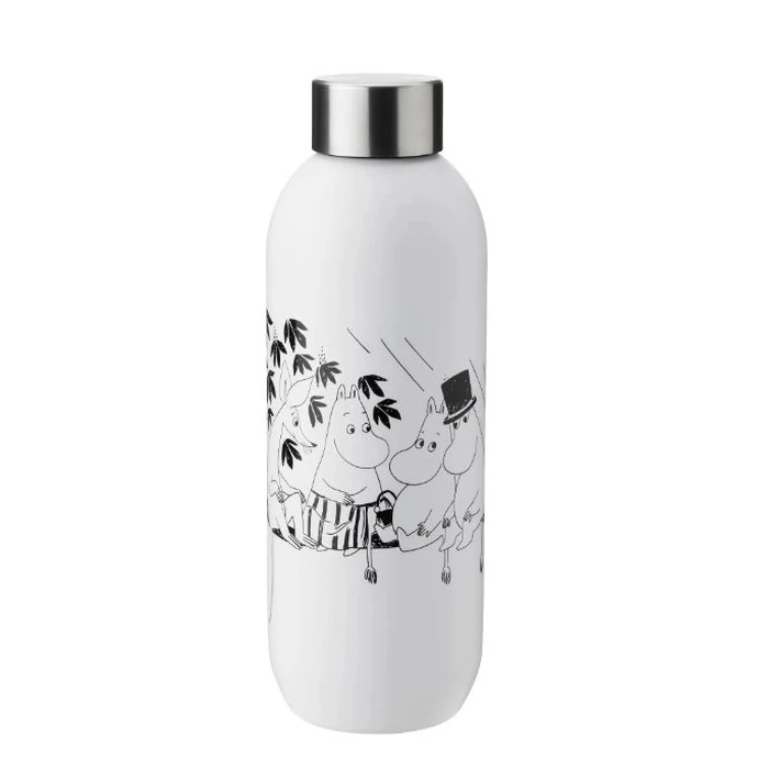 Stelton / Nerezová lahev Keep Cool White Moomin 750 ml