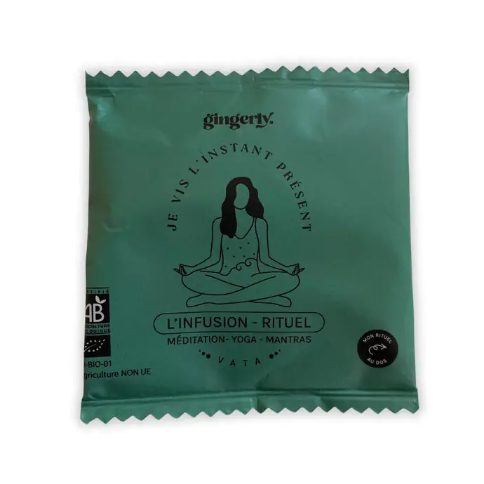GINGERLY / BIO čaj v sáčku – Ži prítomným okamihom (1 ks)