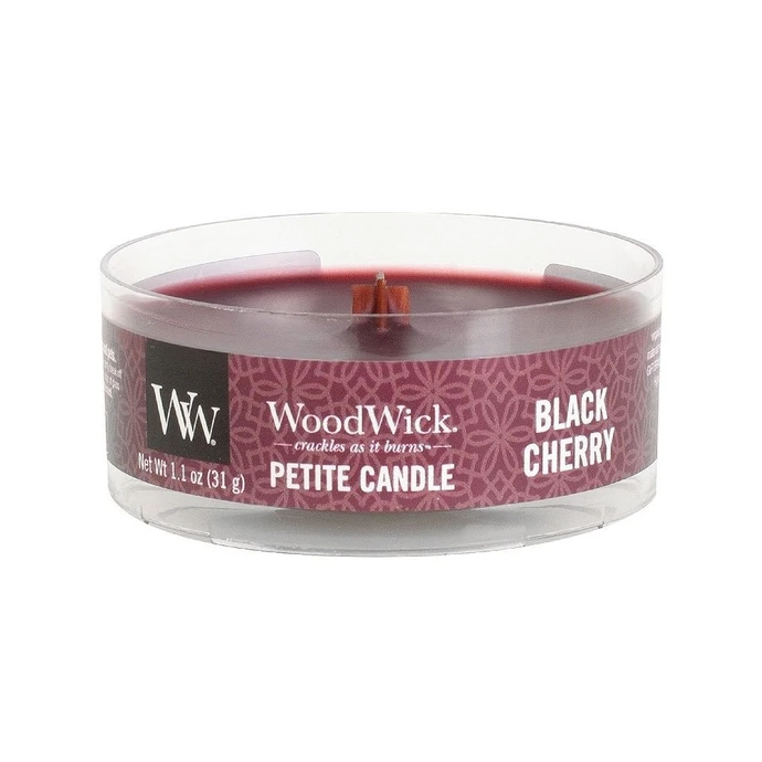 WoodWick / Vonná sviečka WoodWick Petite - Black Cherry 31 g