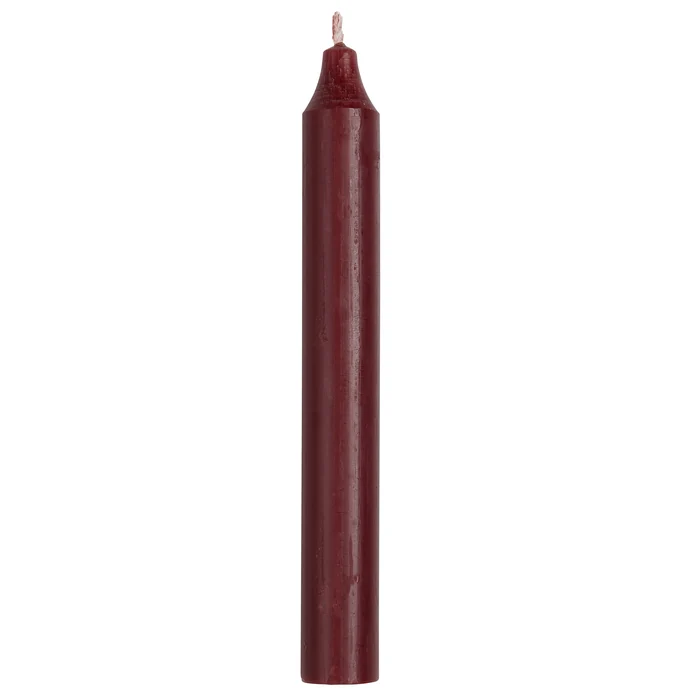 Ib Laursen / Vysoká svíčka Rustic Bordeaux 18 cm