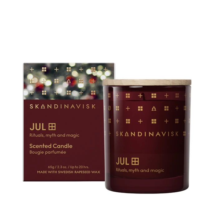 SKANDINAVISK / Vonná sviečka v skle JUL (Vianoce) 65 g