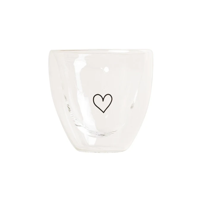Eulenschnitt / Dvoustěnná sklenice na espresso Heart 100 ml