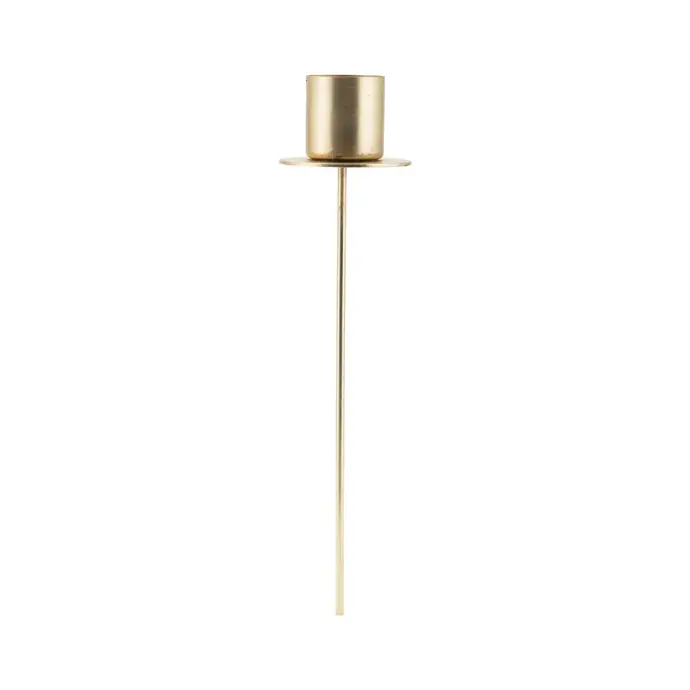 House Doctor / Zápich na sviečku Antique brass -  17,5 cm