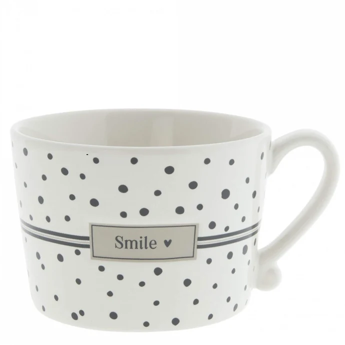 Bastion Collections / Keramický hrneček Smile Dots Black 240 ml