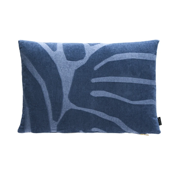 OYOY / Polštář Roa Flint stone blue 40x60 cm