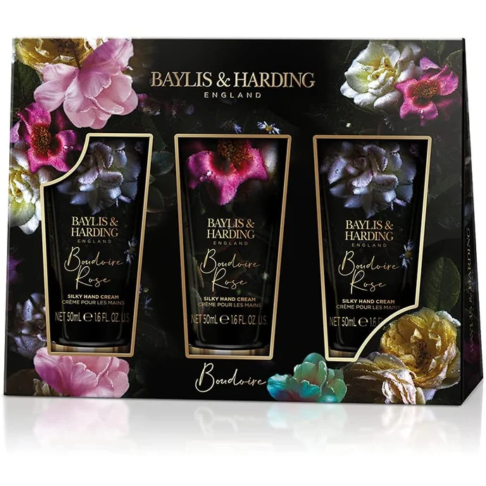 Baylis & Harding / Dárková sada krémů na ruce Boudoire Rose