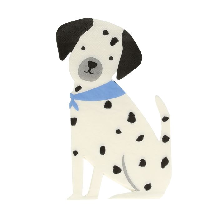 Meri Meri / Papierové servítky Puppy 16 ks