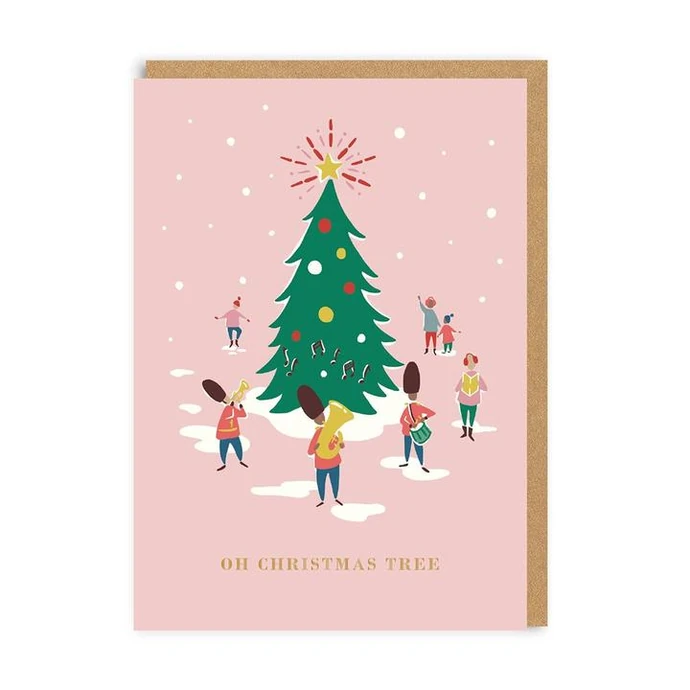 Cath Kidston / Vánoční přání Cath Kidston Oh Christmas Tree Band