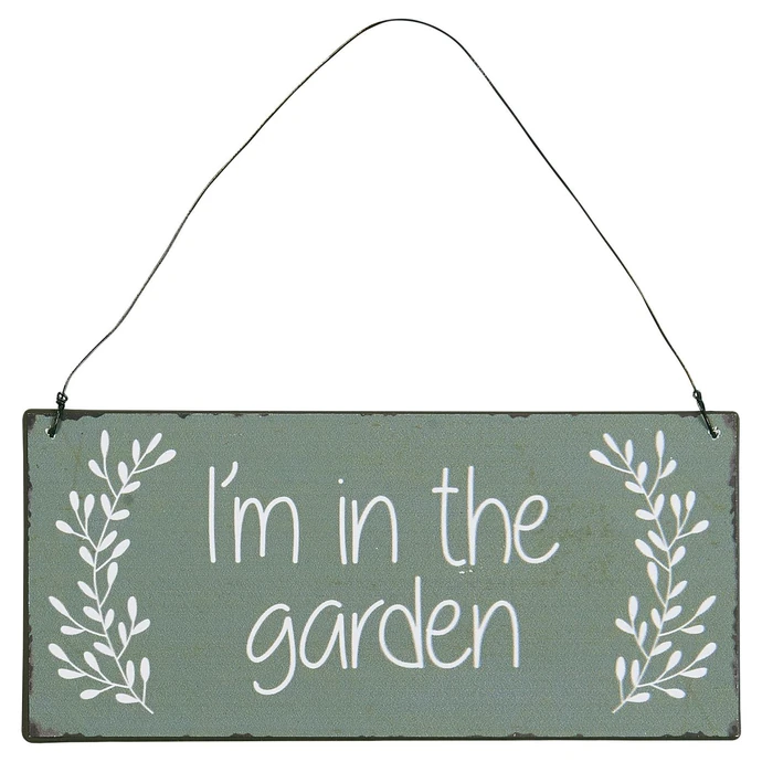 IB LAURSEN / Plechová cedule I'm In The Garden