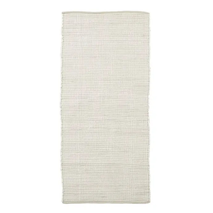 House Doctor / Bavlněný koberec Chindi White 160x70 cm