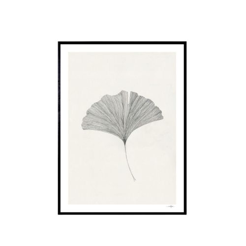 THE POSTER CLUB / Autorský mini plagát Ginkgo Leaf by Ana Frois A5