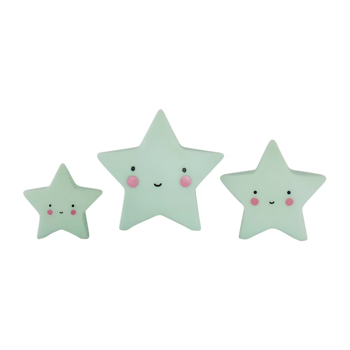A Little Lovely Company / Mini plastová figúrka Star Mint - 3 ks