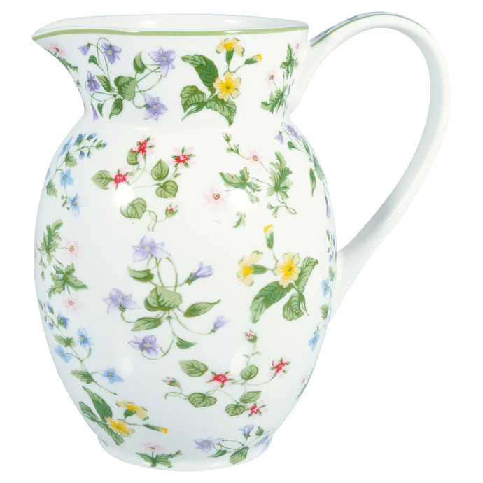 GREEN GATE / Porcelánový džbán Karolina White 1,5 l