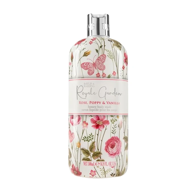 Baylis & Harding / Sprchový gel Royale Garden Rose/Poppy/Vanilla 500 ml