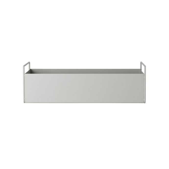 ferm LIVING / Dizajnový kvetináč Plant Box Light Grey