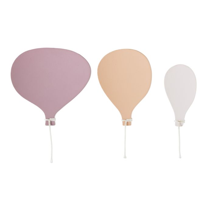 Bloomingville / Dřevěné věšáčky Balloon Rose - set 3ks