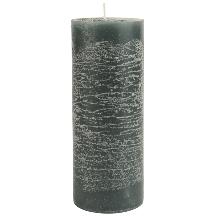IB LAURSEN / Kulatá svíčka Rustic Moss Green 18 cm