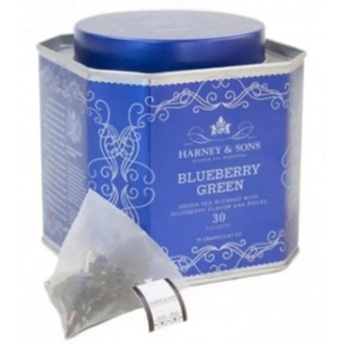 HARNEY & SONS / Zelený čaj Blueberry Green - 30 sáčkov